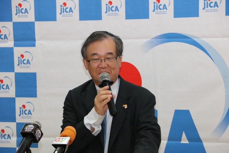 • Mr Hiroshi Yoshimoto speaking at the event