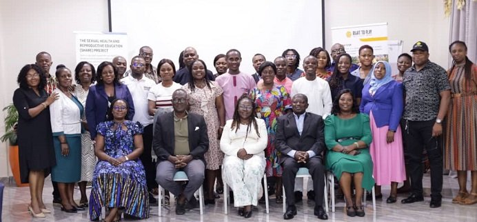 • Mr Evan Sinkari (second from right) with other stakeholders after the meeting