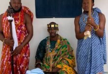 • Torgbui Badu IV sitting in state