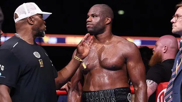 Daniel Dubois with trainer Don Charles