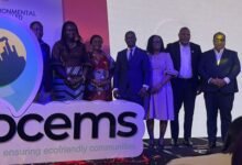 Prof. Klutse (second from left) with other dignitaries at the launch