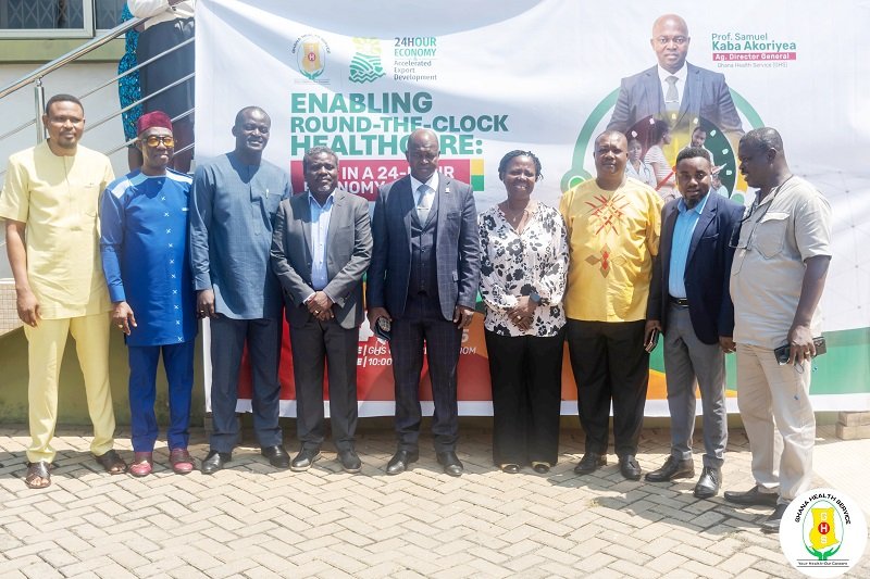 • Professor Samuel Kaba Akoriyea (middle) with the Steering Committee members