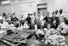 Mr Gyamfi briefing the press