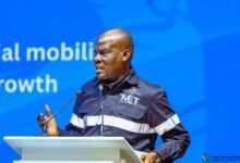 • Haruna Iddrisu (Inset) addressing the conference