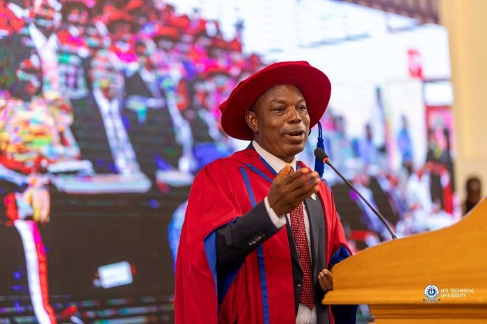 • Professor Ben Honyenuga (inset) addressing the lecture