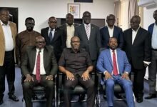 • Mr Adjei (seated middle) with the Engineering Council Board Members
