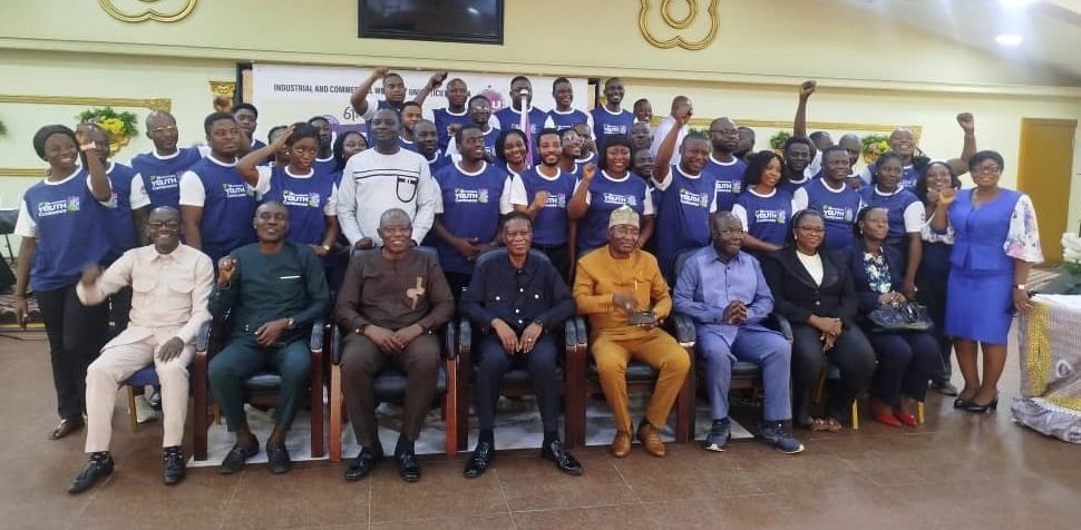 • Mr Morgan Ayawine (seated, fifth from right) with some of the participants after the programme