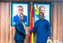 • Mr John Abdulai Jinapor (right) with Mr Paskal A. B. Rois