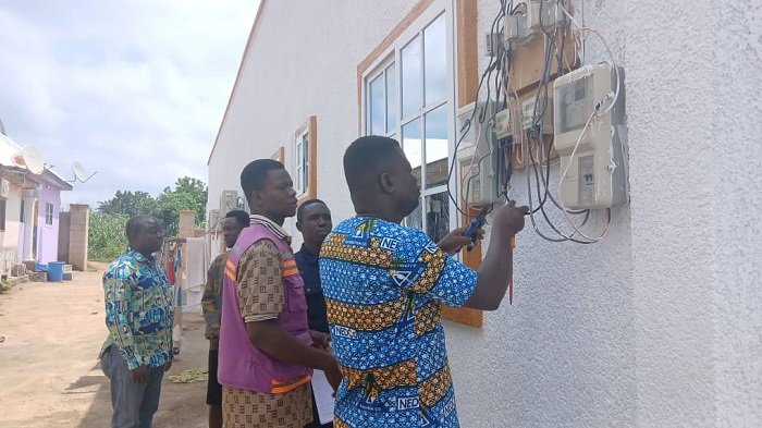 • NEDCo staff disconnecting Ghana National Ambulance service power