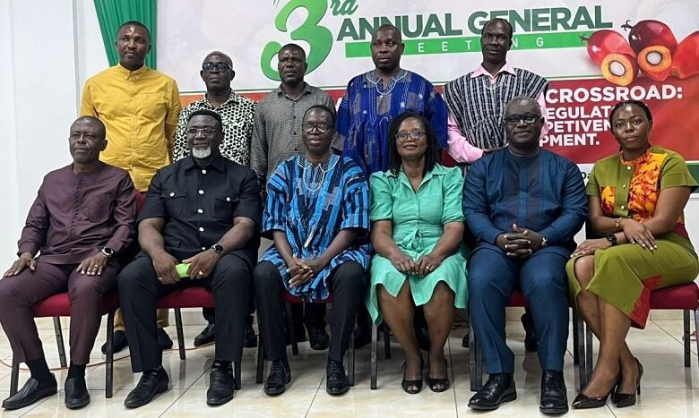 Mr Gbana (seated first from left), Dr Okrah (Seated second from left) with other dignitaries at the meeting
