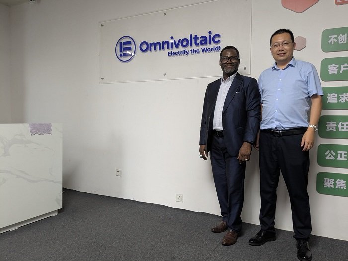 • Alhaji Raaj and his host Mr Gao in China