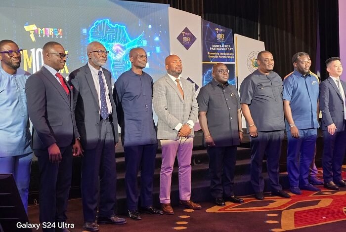 Mr Julius Debrah (fourth) with some dignitaries at the event