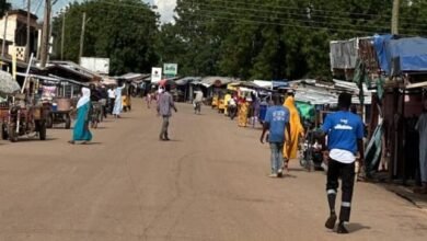 • Residents going about their business in Bawku town