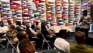 Mr Gerard Nartey sharing his experiences at the gathering