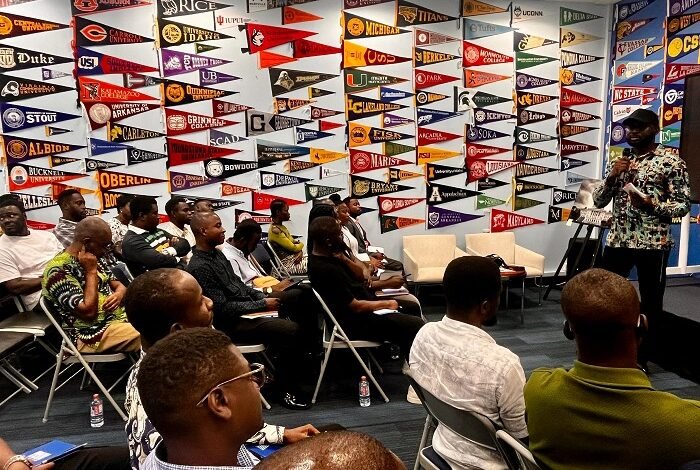 Mr Gerard Nartey sharing his experiences at the gathering