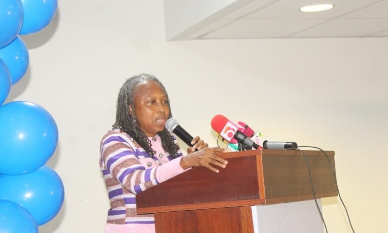 • Dr Abiba Zakariah (inset) addressing participants at the financial education Photo: Ebo Gorman