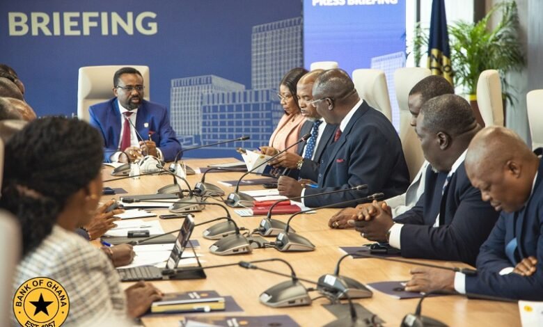 • Dr Asiama addressing the media