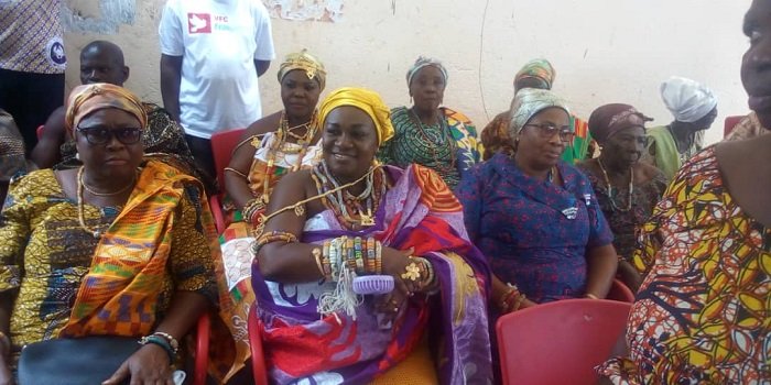 • Mama Atonuwor V at the outdooring ceremony at Abutia-Teti
