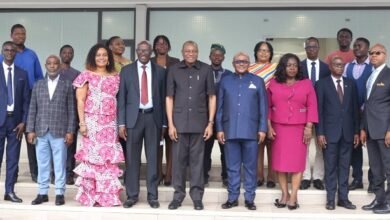 • The new board members for the Fair Wages and Salaries Commission (FWSC) with some dignitaries