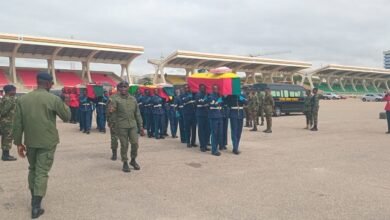 Preparation works and rehearsal taking place at the Black Star Square ahead of the state funeral and burial serv