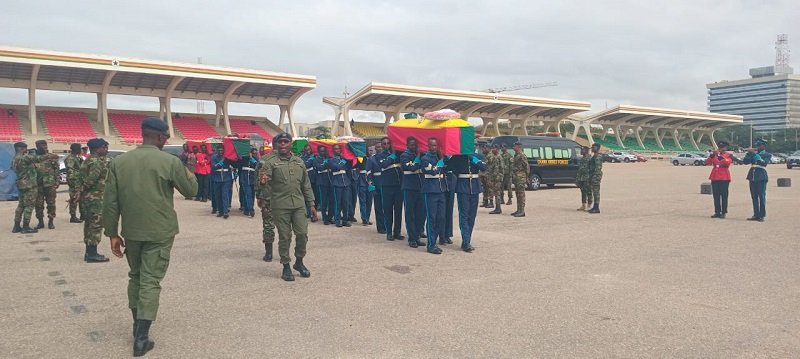 Preparation works and rehearsal taking place at the Black Star Square ahead of the state funeral and burial serv
