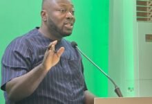 • Mr George Opare Addo addressing the press during the Government Accountability Series