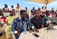 • Mr Boye-Doku (Seated first from left) with some members of the association