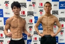 • Hiromasa Urakawa (left) with Shigetoshi Kotari