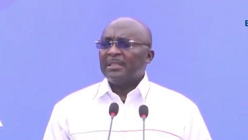 Dr Bawumia (inset) addressing the gathering