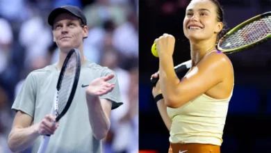 Jannik Sinner (left) and Aryna Sabalenka