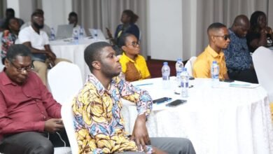 • Journalists attendenting a workshop