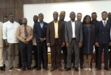 Mr Nii Doodo Dodoo (middle) with other dignitaries at the event