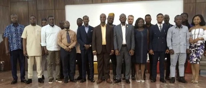 Mr Nii Doodo Dodoo (middle) with other dignitaries at the event