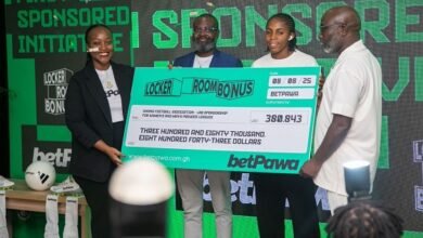 • Ms Ndanyungu (left) with Mr Harrison Addo (right) and other dignitaries after the signing