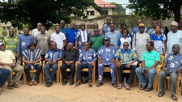 • Dr Issah (standing second from left) with other NABIA after the meeting