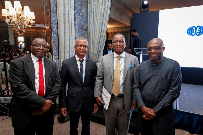 Officials of the two Institutions after the signing ceremony