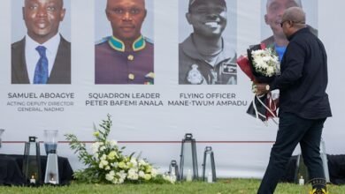 • President paying respect to the victims after the flower-laying ceremony at the presidency