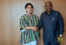 President Mahama with Mr Makiura, CEO of Degas