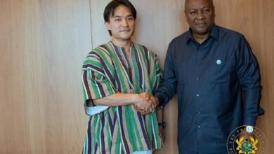 President Mahama with Mr Makiura, CEO of Degas