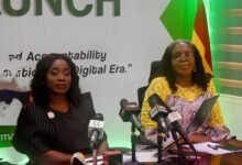 Ms Shirley (left) with Mrs Asare