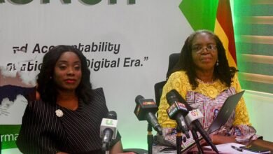 Ms Shirley (left) with Mrs Asare