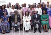 Mr Evan Sinkari (second from right) with stakeholders after the meeting