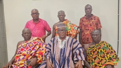 • COCOSHE President, Alhaji Alhassan Bukari, (middle) with some executive members