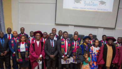 The newly inducted Foensic Accontants and officials