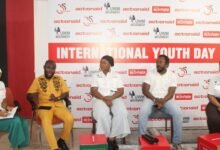 • Mr Seth Panyin Boamah (second from left) and other panel members making a submission at the programme. Photo: Ebo Gorman