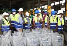 • The Zanzibar delegation touring Jospong Group's facilities