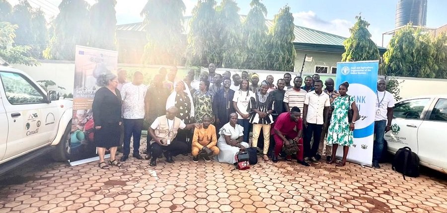 Participants at the Animal Husbandry training