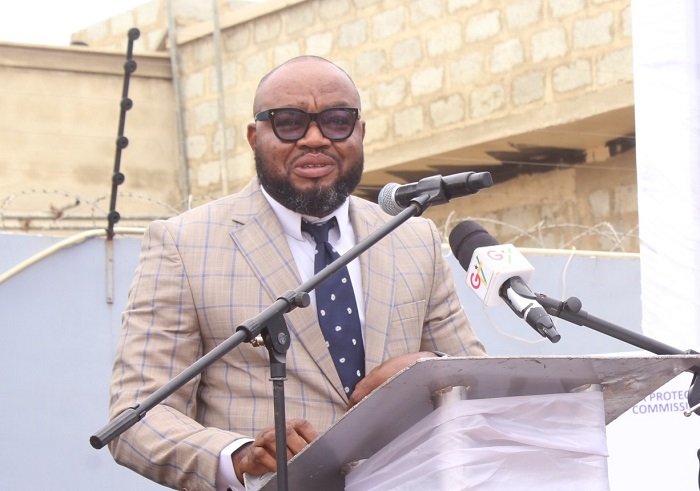 • Mr Mohammed Adams Sukparu (inset) launching the privacy awareness campaign programme