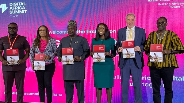 • Mr George (third from left) with other dignitaries launching the report at the summit