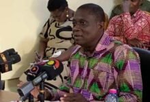 Dr Allegye-Cudjoe, speaking at the press conference